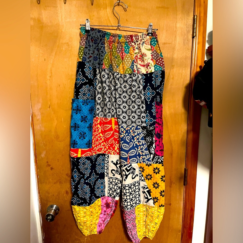 Indian one size fits most patchwork pants